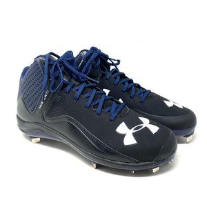 Under Armour UA Team Yard Mid ST Metal Cleat Black